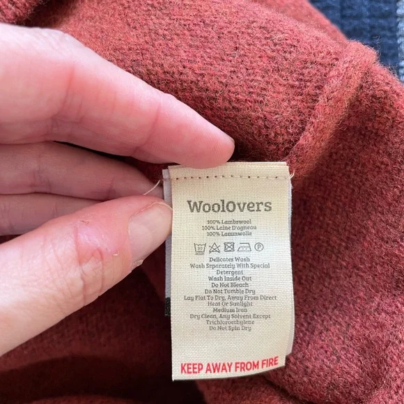 WoolOvers 100% Lambswool Crewneck Sweater – Size Large – Rust – NWT - Picture 5 of 9